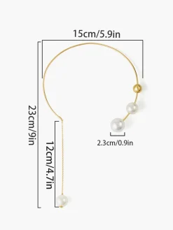 COMMENSE Imitation Pearl Choker Pendant Necklace* Necklaces|Accessories