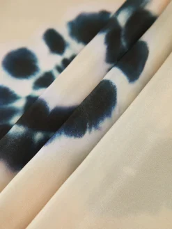 COMMENSE Ink Ripple Leisure Long Dress* White Dresses|Casual Dresses