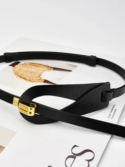 COMMENSE Irregular Hollow Leather Belt* Belts & Chain|Accessories