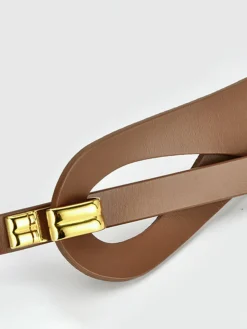 COMMENSE Irregular Hollow Leather Belt* Belts & Chain|Accessories