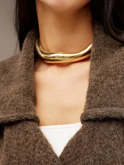 COMMENSE Irregular Lava Chunky Open Choker* Necklaces|Accessories