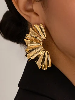 COMMENSE Irregular Leave Drop Earrings* Earrings|Accessories