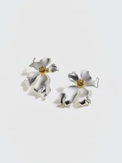 COMMENSE Irregular Metal Petal Stud Earrings* Earrings|Accessories