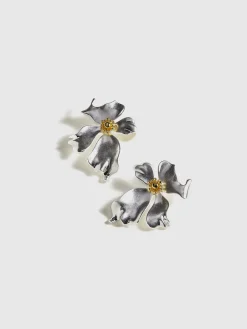 COMMENSE Irregular Metal Petal Stud Earrings* Earrings|Accessories