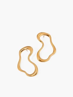 COMMENSE Irregular Metal Stud Earrings* Earrings|Accessories