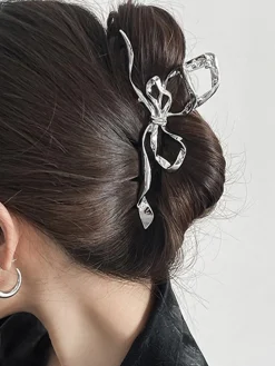 COMMENSE Irregular Metalic Bowknot Hair Claw* Hair Claws & Hats|Accessories