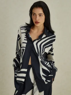 COMMENSE Irregular Print Wide Leg Pants Set* Pants Sets|Wide Leg