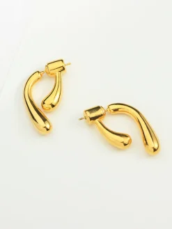 COMMENSE Irregular Twist Stud Earrings* Earrings|Accessories