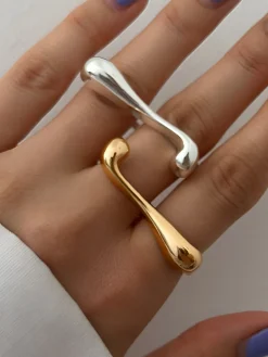 COMMENSE Irregular Water Drop Open Ring* Rings & Bracelets|Accessories