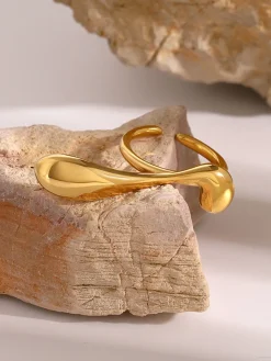 COMMENSE Irregular Water Drop Open Ring* Rings & Bracelets|Accessories