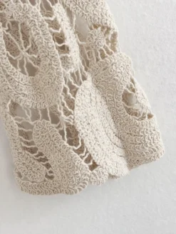 COMMENSE Island Mood Crochet Cover Up Top* Sweater Tops|Sweaters & Cardigans
