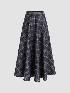 COMMENSE Keep In Check Long Skirt* Skirts|Bottoms