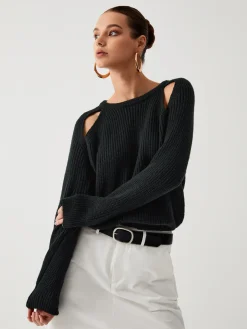 COMMENSE Keep Me Close Cutout Sweater* Sweater Tops|Sweaters & Cardigans