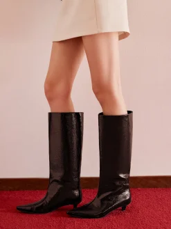 COMMENSE Kitten Wide Calf Boots* Shoes|Accessories