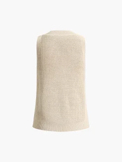 COMMENSE Knit Hollow Solid Vest* Vests|Tank Tops & Camis