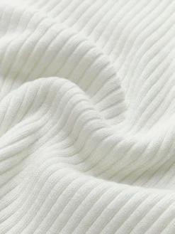 COMMENSE Knit Ribbed Crew Neck Asymmetric Top* Sweater Tops|Sweaters & Cardigans