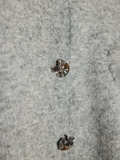 COMMENSE Knit-Floral Metal Button Cardigan* Cardigans|Sweaters & Cardigans