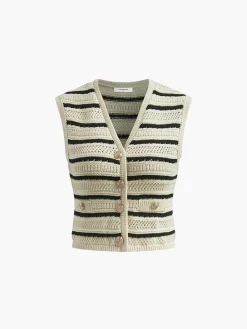 COMMENSE Knitted V-Neck Tank Top* Tank Tops & Camis|Knitwear
