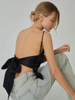COMMENSE Knotted Backless Tank Top* Tank Tops & Camis|Tops