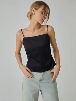 COMMENSE Knotted Backless Tank Top* Tank Tops & Camis|Tops