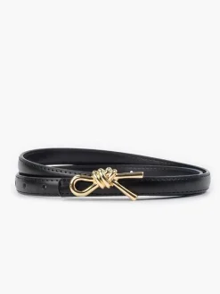 COMMENSE Knotted Decor Buckle Slim Belt* Belts & Chain|Accessories