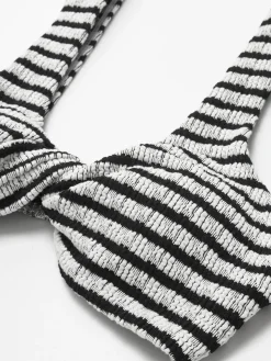 COMMENSE Knotted Stripe Knit Bikini Set* Swimwear|Knitwear