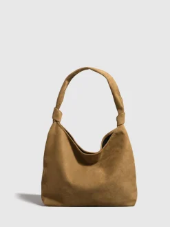 COMMENSE Knotted Suede Hobo Bag* Bags|Accessories