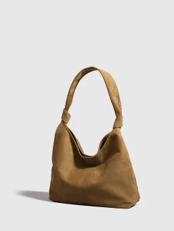 COMMENSE Knotted Suede Hobo Bag* Bags|Accessories