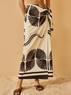 COMMENSE Knotted Wrap Floral Skirt* Skirts|Bottoms