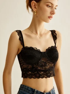 COMMENSE Lace Piping Corset Top* Corset Tops|Tops