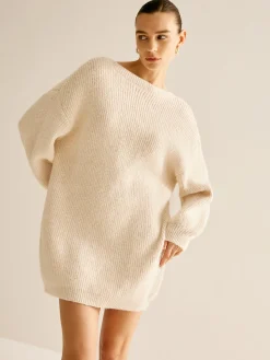 COMMENSE Lace Up Backless Oversize Sweater* Sweater Tops|Sweaters & Cardigans