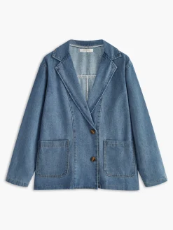 COMMENSE Lapel Cargo Denim Jacket* Outerwear|Jackets