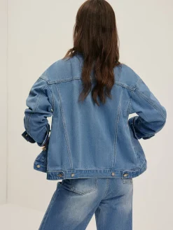 COMMENSE Lapel Pockets Denim Jacket* Outerwear|Jackets