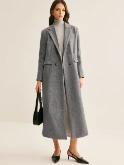 COMMENSE Lapel Pockets Long Coat* Outerwear|Coats