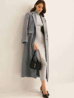 COMMENSE Lapel Pockets Long Coat* Outerwear|Coats