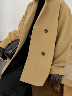 COMMENSE Lapel Warm Jacket* Outerwear|Jackets