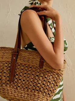 COMMENSE Large Capacity Beach Tote Basket Bag* Bags|Accessories