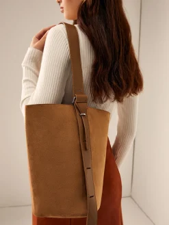 COMMENSE Large Capacity Buckle Bucket Bag* Bags|Accessories