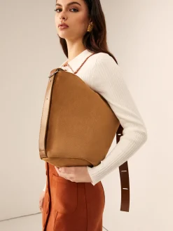 COMMENSE Large Capacity Buckle Bucket Bag* Bags|Accessories