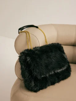 COMMENSE Large Capacity Fuzzy Flap Bag* Bags|Accessories