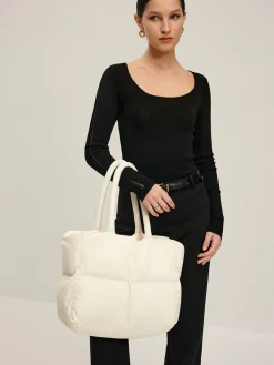 COMMENSE Large Capacity Soft Cloud bag* Bags|Accessories