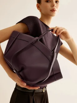 COMMENSE Large Capacity Top Handle Basket Bag* Bags|Accessories