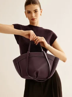 COMMENSE Large Capacity Top Handle Basket Bag* Bags|Accessories