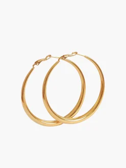 COMMENSE Large Classic Hoop Gold Earrings* Earrings|Accessories