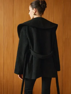 COMMENSE Large Collar Belted Coat* Outerwear|Coats