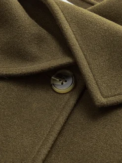 COMMENSE Large Collar Belted Tweed Coat* Outerwear|Tops