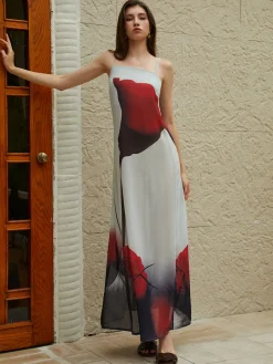 COMMENSE Large Floral Print Cami Long Dress* Casual Dresses|Floral Dresses