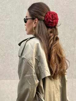COMMENSE Large Rose Flower Hair Claw* Hair Claws & Hats|Accessories