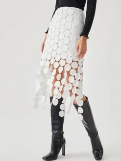 COMMENSE Laser Cut Multi Circle Double Layered Skirt* Skirts|Bottoms