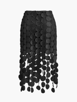 COMMENSE Laser Cut Multi Circle Double Layered Skirt* Skirts|Bottoms